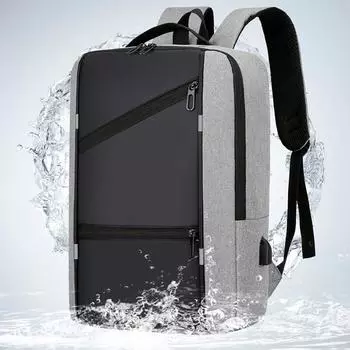 Рюкзак Деловой рюкзак Многофункциональная USB-сумка для компьютера Повседневный рюкзак 43x12x31cm чёрный