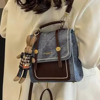 Рюкзак дизайн sense ниша 2024 новый универсальный модный портативный корейский вариант студенческий школьный рюкзак женская сумка дорожный рюкзак