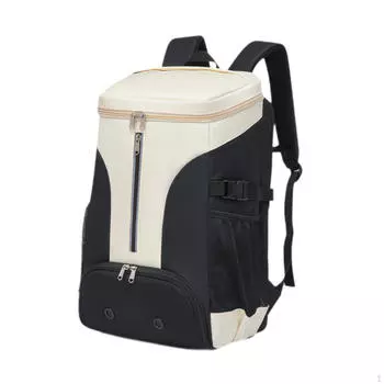 Рюкзак для бадминтона, большая вместимость, удобная сумка для обуви, карман для теннисной ракетки, многофункциональная для спортзала белый