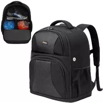 Рюкзак для боулинга DBXINY 2 Ball Bowling Bag для 2 пар обуви и аксессуаров до размера рюкзак, шары, 15, черный, 2XL, боулинг. чёрный