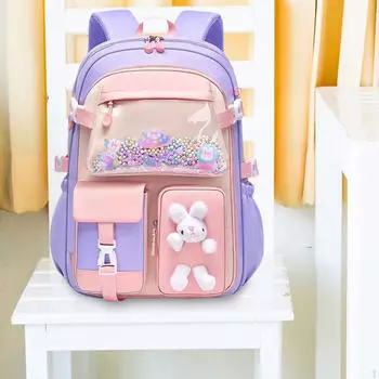 Рюкзак для девочек, рюкзак для подростков, студентов, для активного отдыха на свежем воздухе синий