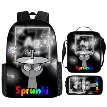 Рюкзак для девочек Рюкзак для ученика начальной школы Рюкзак с принтом Детская сумка Сумка через плечо Пенал Набор из трех предметов One Size