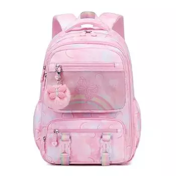 Рюкзак для девочек, школьный рюкзак для девочек, кавайный рюкзак для учащихся начальной школы, детский радужный школьный рюкзак