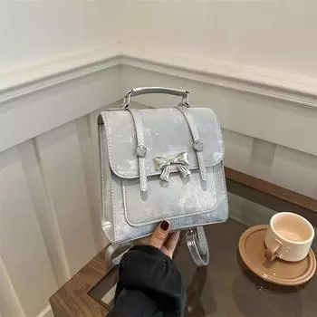 Рюкзак для девочек, женский, 2025, новый летний модный рюкзак для студентов высокого уровня, маленький рюкзак розовый