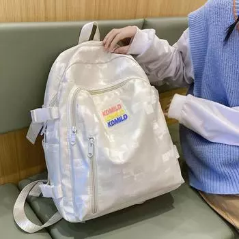 Рюкзак для девочек, женский рюкзак для колледжа, водонепроницаемая школьная сумка, женский удобный рюкзак для отдыха, сумка для книги 31x12x41cm оранжевый