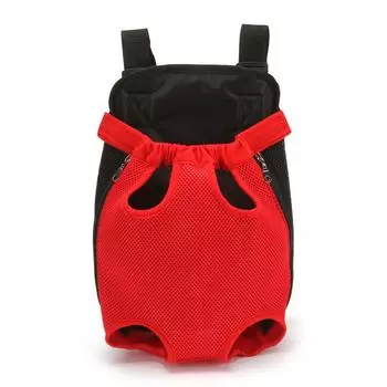Рюкзак для домашних животных 1 шт., для кошек и собак, дышащая, нагрудная, портативная, сетчатая, большая вместимость, сумка через плечо, аксессуары для домашних животных S розовый