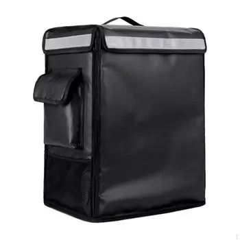 Рюкзак для доставки еды, сумка для кейтеринга, многоцелевые теплые сумки для пиццы на пляже или чёрный