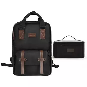 Рюкзак для камеры Cwatcun D78, водонепроницаемая сумка для камеры, рюкзак для фотосъемки, чехол для камеры большой емкости чёрный