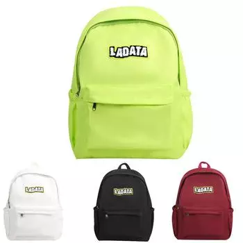 Рюкзак для кампуса для средней школы, ретро, универсальный, простой, студенческий, большой вместительности, школьный рюкзак чёрный