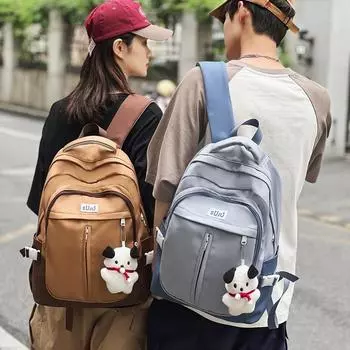 Рюкзак для кампуса, женская младшая школа, старший школьник, спортивный дорожный мужской рюкзак большой вместимости чёрный