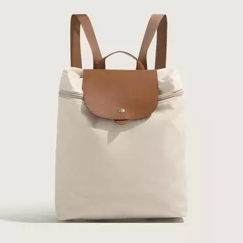 Рюкзак для колледжа, походный рюкзак, нейлоновая легкая сумка большой емкости, ультралегкая школьная сумка, рюкзак для путешествий и отдыха, студенческий рюкзак бежевый