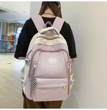 Рюкзак для компьютера в студенческом стиле, женский рюкзак большой емкости, школьный рюкзак для студентов
