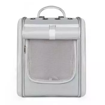 Рюкзак для кошек большой вместимости прозрачный дышащий рюкзак-переноска для домашних животных для кошек котят небесно-голубой серебряный серый