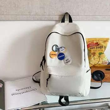 Рюкзак для мужчин и женщин Простой Вместительный Дорожный рюкзак Повседневный Японский для учеников средней школы, старшеклассников Универсальная школьная сумка