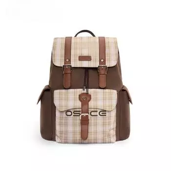 Рюкзак для мужчин, рюкзак для студентов колледжей, продвинутая холщовая дорожная сумка большой вместимости для компьютера коричневый