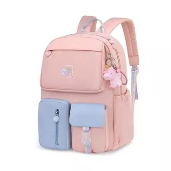 Рюкзак для начальной школы Unicorn Charm Large A4 для начальной школы, розовый и L [FANDARE] для детей, студентов, в комплекте, милый, для девочек, детский