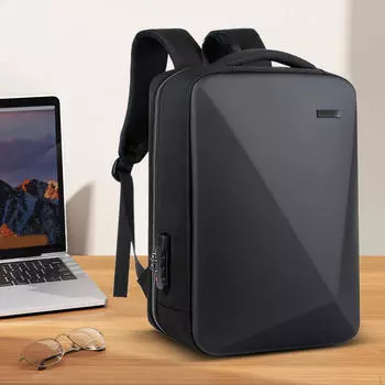 Рюкзак для ноутбука, деловая компьютерная сумка для работы чёрный