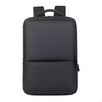 Рюкзак для ноутбука для мужчин и женщин, многоцелевая портативная дорожная сумка из ткани Оксфорд чёрный
