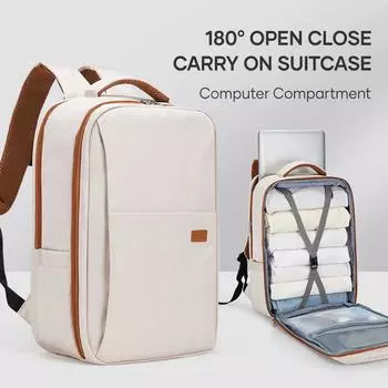 Рюкзак для ноутбука для женщин, большой дорожный рюкзак, одобренный авиалиниями, с ремнем для багажа, водонепроницаемая рабочая сумка для колледжа для мужчин