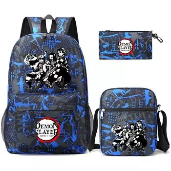 Рюкзак для ноутбука с принтом аниме, школьные ранцы унисекс с героями мультфильмов для мальчиков и девочек, Mochilas, подростковый рюкзак, рюкзак обратно в школу