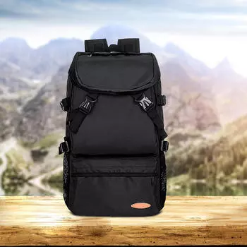Рюкзак для ноутбука, сумка для переноски, повседневный рюкзак для работы на открытом воздухе, походов, кемпинга чёрный