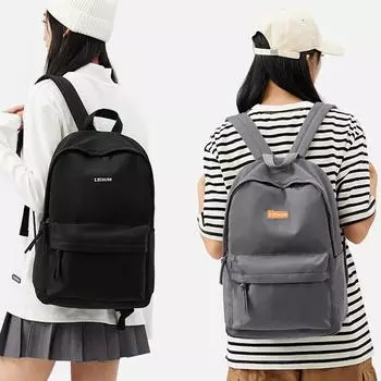 Рюкзак для ноутбука в университете, рюкзак для отдыха в школе, рюкзак для старшей школы, черный нейлоновый рюкзак для поездок на работу для женщин и мужчин