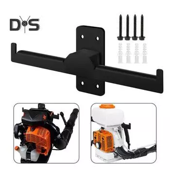 Рюкзак для опрыскивателя, настенное крепление, вешалка для листвы, держатель для настенного опрыскивателя для гаража, органайзер для хранения вещей, держатель для прицепа, 220 фунтов, прочная сталь чёрный