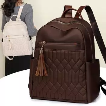 Рюкзак для отдыха большой емкости 2024 года, новый модный рюкзак с ромбовидной сеткой для поездок на работу, для отдыха на открытом воздухе, для путешествий, для студентов