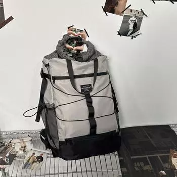 Рюкзак для отдыха на природе, мужской, ежегодный, большой емкости, дорожный рюкзак, сумка для альпинизма, женская дорожная сумка, походная сумка серый