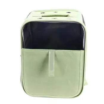 Рюкзак для переноски домашних животных, сетчатый дышащий рюкзак для кошек с 3-сторонним сетчатым дизайном для маленьких собак и кошек зелёный