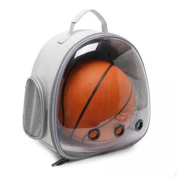 Рюкзак для перевозки животных, переноска для птиц, переносная клетка для домашних животных, сумка-капсула с пузырьками для серый