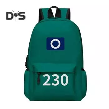 Рюкзак для персонажей ТВ, школьный рюкзак для косплея с большой основной сумкой и внутренним разделом, непромокаемый рюкзак с принтом номера для городских поездок на работу и на природу One Size C
