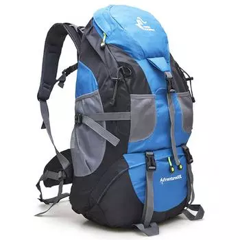 Рюкзак для походов, 50 л, водостойкий рюкзак для кемпинга, сумка для рюкзака, путешествий, треккинга светло-синий