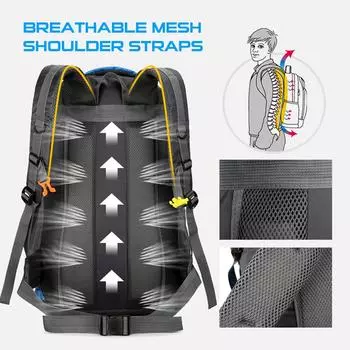 Рюкзак для походов, водостойкий рюкзак для кемпинга для мужчин и женщин, спортивные путешествия на открытом воздухе зелёный