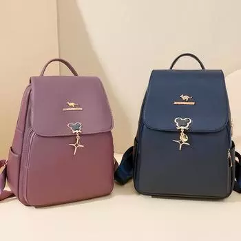 Рюкзак для путешественников, женский, большой емкости, ретро-рюкзак, дорожная сумка для мам среднего возраста чёрный