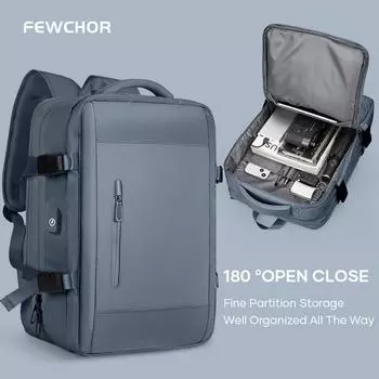 Рюкзак для путешествий для мужчин и женщин, одобренный полетами, водонепроницаемый, 40 л, рюкзак для багажа, деловой, колледжа, выходного дня, рюкзак для ноутбука на ночь