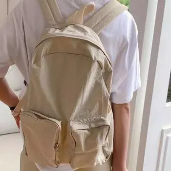 Рюкзак для путешествий и походов, студенческий, мягкая текстура, ткань таслон, легкий, большой емкости