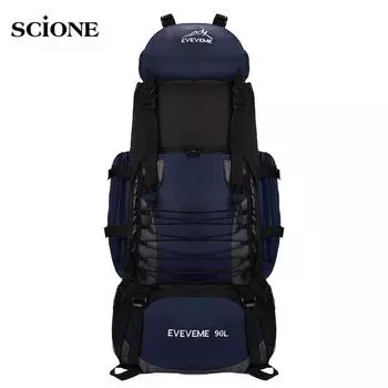 Рюкзак для путешествий, кемпинга, 90 л, походный армейский рюкзак для альпинизма, походный альпинистский рюкзак Mochila Blasso, спортивная сумка темно-синий