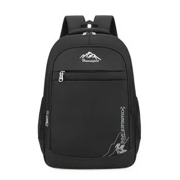 Рюкзак для путешествий, рюкзак для школьников, большая вместимость, простая деловая сумка для компьютера чёрный