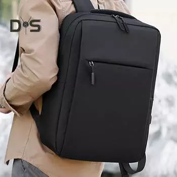 Рюкзак для путешествий с несколькими карманами, регулируемый плечевой ремень, водонепроницаемая сумка для ноутбука, большая вместимость, рюкзак для колледжа и старшей школы, походная сумка для бизнеса чёрный