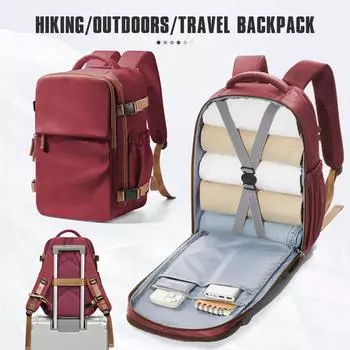 Рюкзак для путешествий в салоне самолета 40x30x20, ручная кладь, рюкзак для салона Wizzair 40x30x20, ручная кладь, мужской, женский, сумки для ноутбука 15,6 дюйма красный