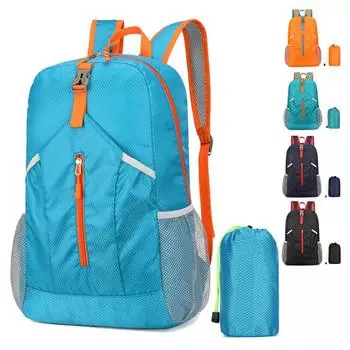 Рюкзак для школьника средней школы 15-20 л складной школьный рюкзак для отдыха на открытом воздухе легкая спортивная сумка зелёный