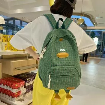 Рюкзак для школьников средней школы светло-зеленый