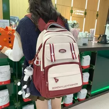 Рюкзак для школьников средней школы большой вместимости, женский школьный рюкзак для школьников младших классов, мужской дорожный рюкзак для старшеклассников фиолетовый