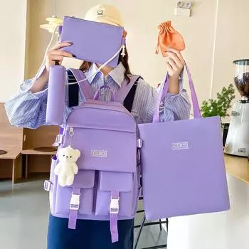 Рюкзак для школьников средней школы, школьный рюкзак для школьников, дорожный рюкзак чёрный