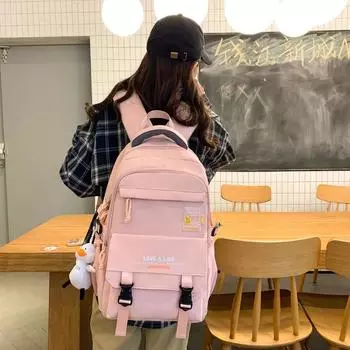 Рюкзак для школьников средней школы, школьный рюкзак для старшеклассников серый