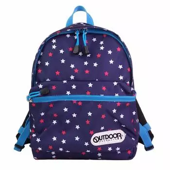 Рюкзак для Star Going Stylish [Emono] [OUTDOOR] Детский, Легкий, Милый, Цветочный, Узор, Повседневный, Модный, Для путешествий, Для улицы, (Звезда ВМС)