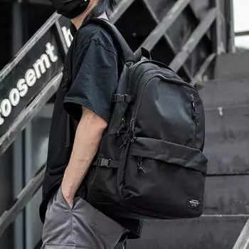 Рюкзак для старшеклассников и учащихся средних школ Mori, рюкзак большой вместимости, трендовая сумка для мужчин One Size чёрный