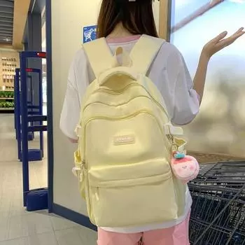 Рюкзак для старшеклассников, школьный рюкзак, женский рюкзак чёрный