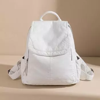 Рюкзак для стирки, женский, мягкий, кожаный, стирающийся, женский, дорожный, большой емкости, сумка для отдыха и колледжа